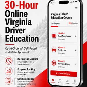 30 Hour Virginia Online Driver's Ed